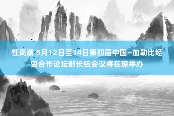 性高潮 9月12日至14日第四届中国—加勒比经贸合作论坛部长级会议将在琼举办